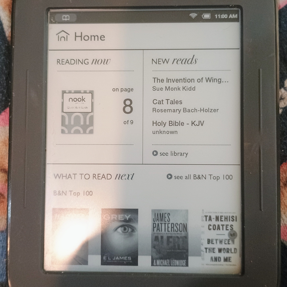E-Reader with Black Frame